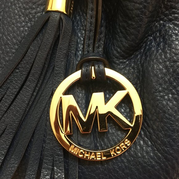 Authentic Michael Kors LG Ring Tote Navy Blue - Picture 2 of 16